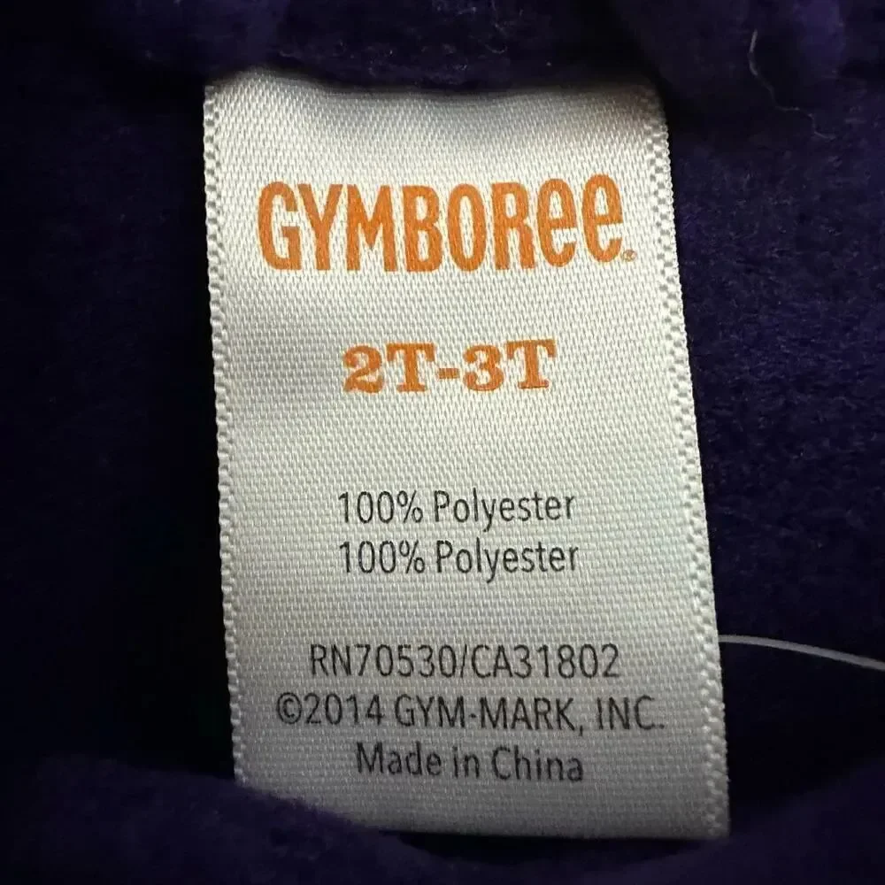 Gymboree Purple Bow Collar Coat 2T-3T